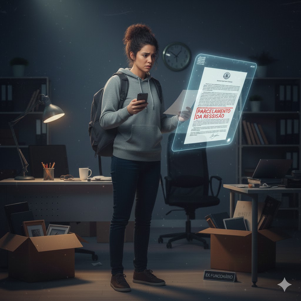 A empresa pode parcelar minha rescisão?